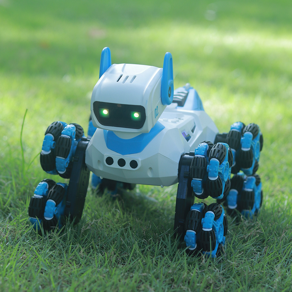 F01八轮特技智能双控机械狗喷雾摇头手势感应儿童玩具智能机器狗详情24