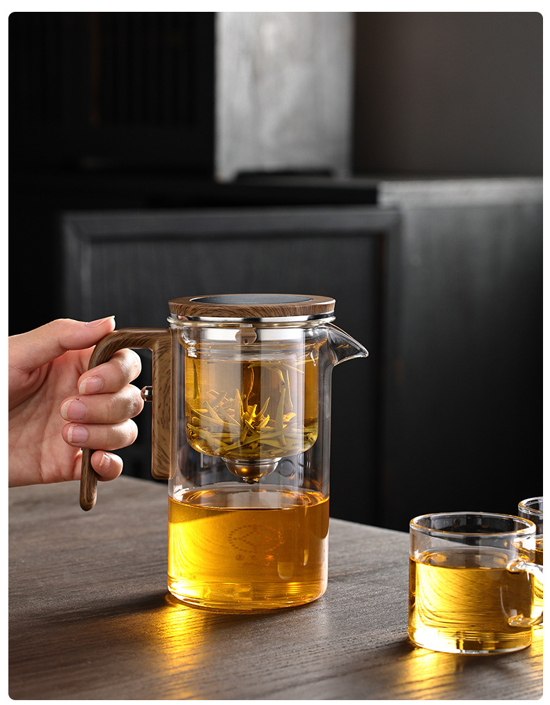 泡茶壶茶水分离飘逸杯全玻璃耐热过滤冲茶神器功夫茶具磁吸泡茶杯详情15