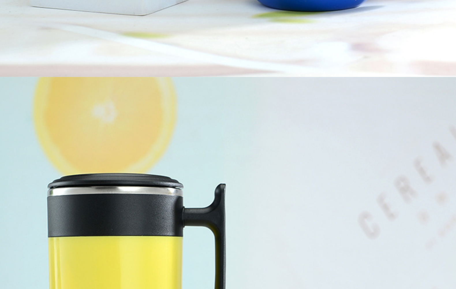 现代简约不锈钢双层隔热水杯高颜值咖啡杯带手柄家用礼品跨境货源详情23