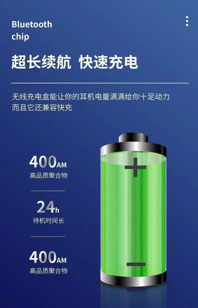 The new open wireless Bluetooth headphones are comfortable to wear without being in the ears. They are suitable for sports, running and gaming, and have an extremely long battery life pic 13