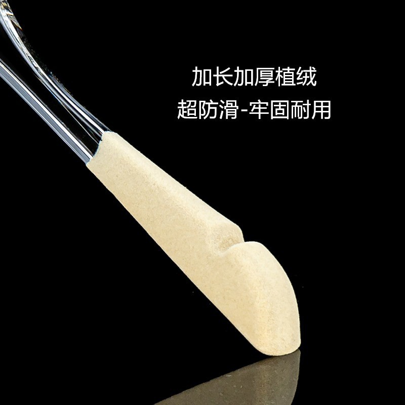 透明衣架服装店水晶男装高档衣服挂新款烟灰衣撑展示架水晶裤架详情8