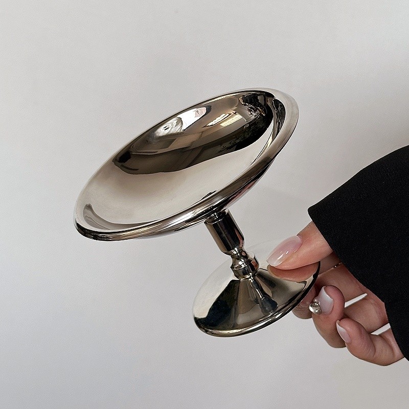 INS博主同款不锈钢宫廷风高脚杯甜品布丁杯冰淇淋奶冻碗拍照道具详情4