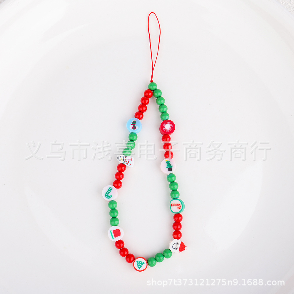 New Christmas bell DIY mobile phone chain pendant, anti-drop phone case accessory, office culture Christmas decoration pic 9