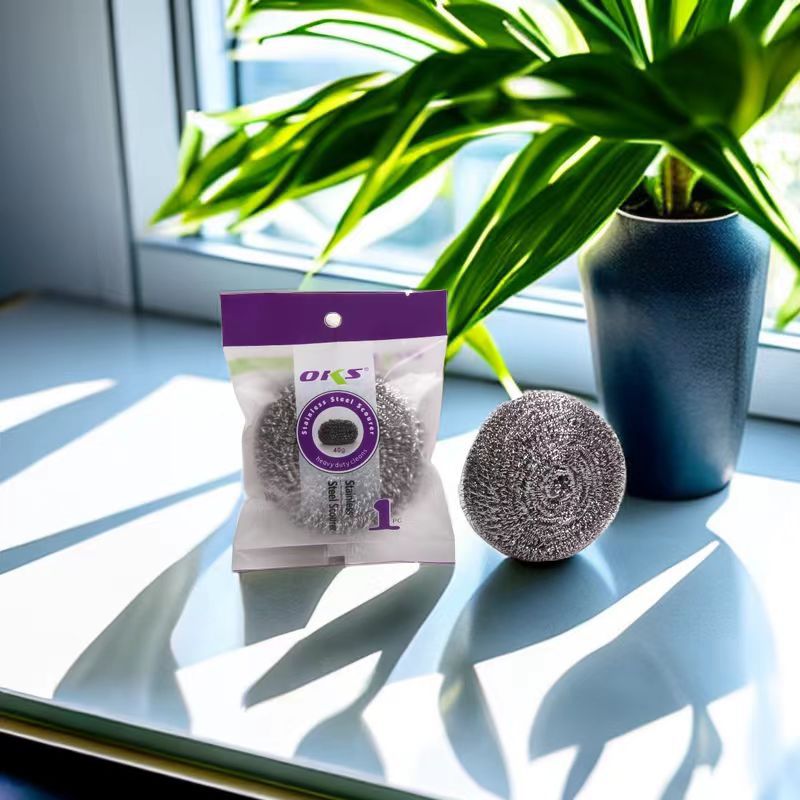 Household steel wool balls, stainless steel cleaning balls, pot brushes, dish brushes, steel wool balls, kitchen dish cleaning balls, OKS pic 3