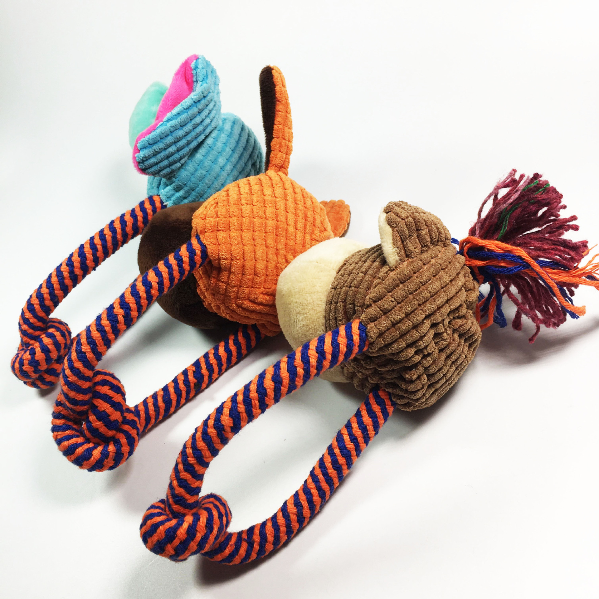 Pet toys: Teddy, small dog, golden Retriever, big dog, durable, fun, plush, sound-making cotton rope, and multiple combination toys pic 6