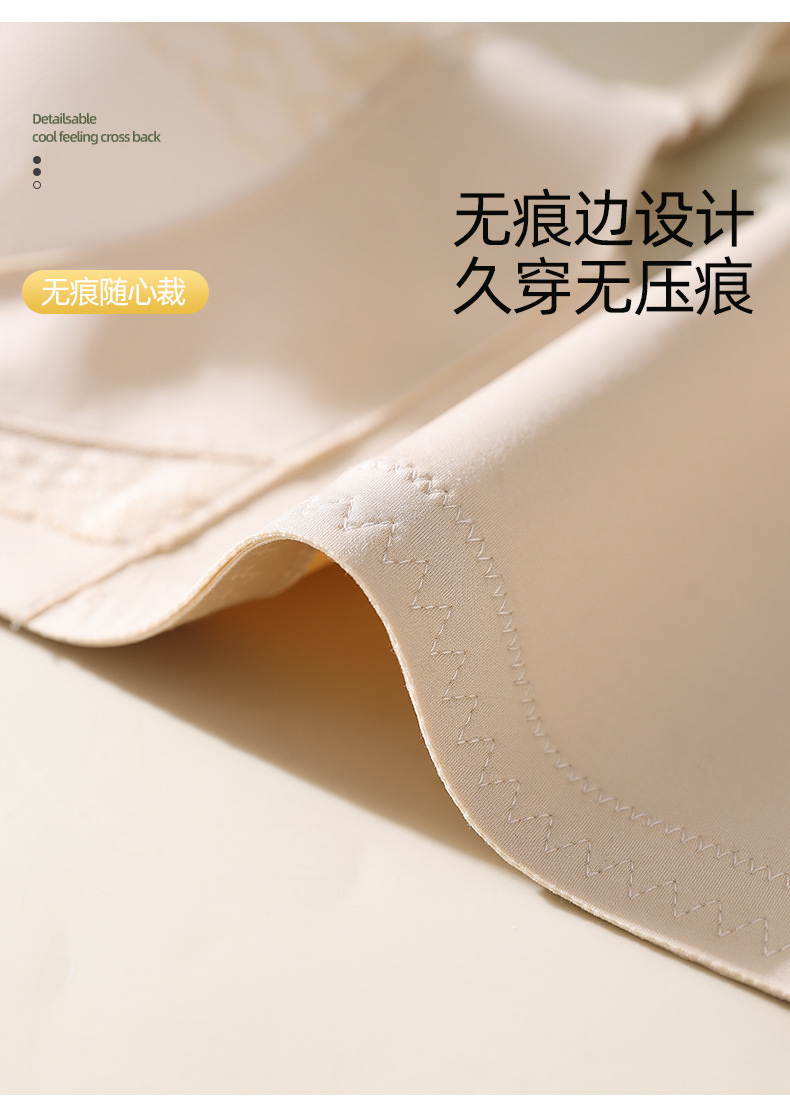 无侧骨中厚1.5CM无钢圈中小胸聚拢内衣女新品蕾丝无磁过安检文胸详情11