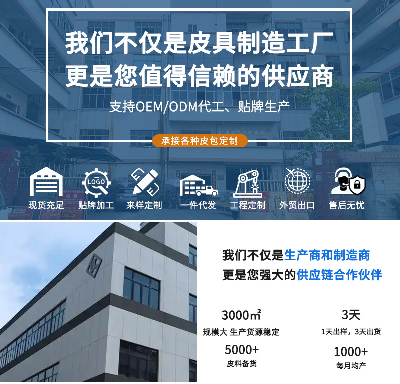 跨境男式超薄钱包信用卡插槽皮革钱夹RFID防盗双折简约男士钱包详情1