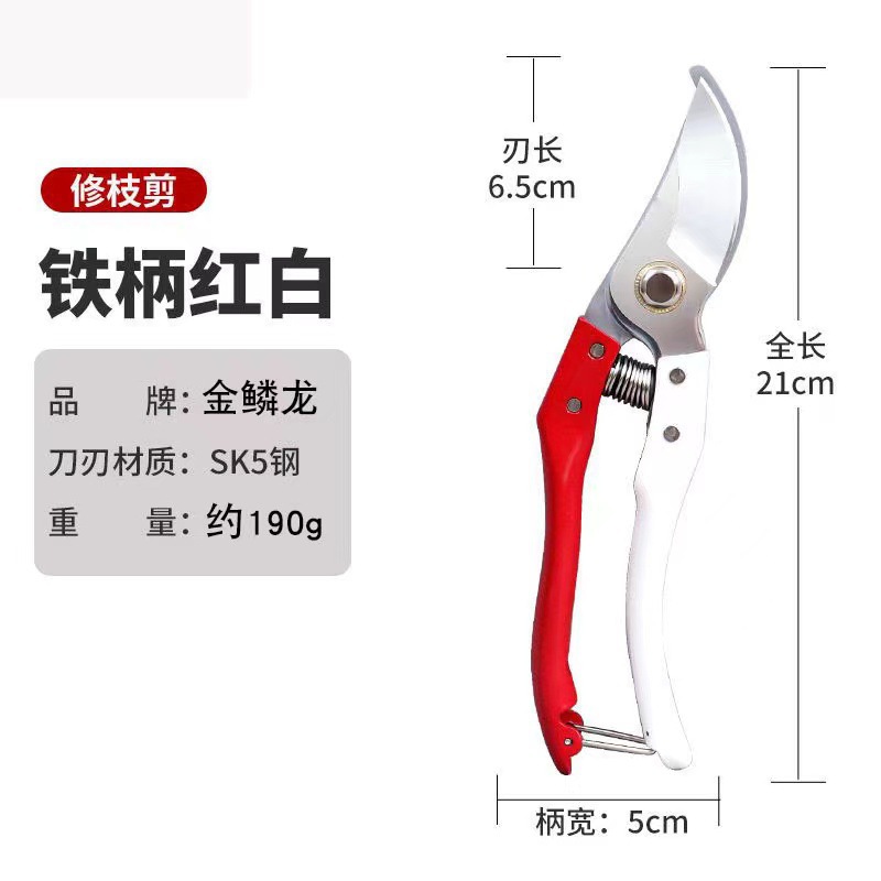 园林工具修枝剪 剪树枝专用剪刀 SK5钢粗枝剪子 省力果树剪批发详情11