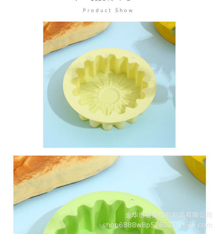 跨境烘焙模具食品级硅胶小雏菊太阳花蛋糕模花型DIY蛋糕模具批发详情6