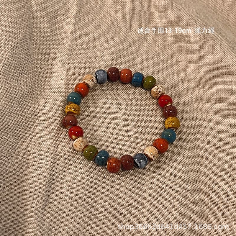 手作款 新中式民族风陶瓷手链女国风手饰串珠手串2023年夏季新款详情15