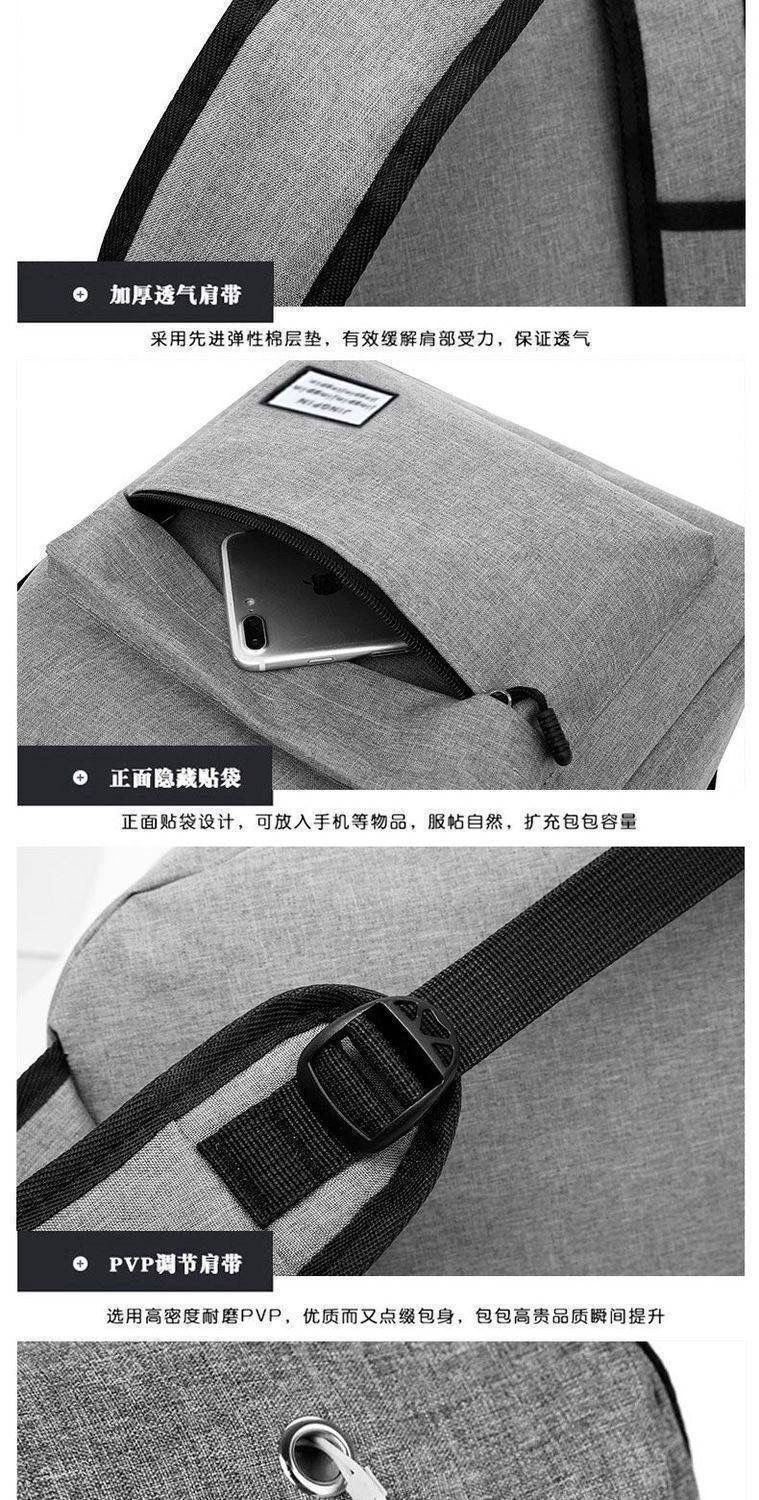 跨境大容量休闲简约牛津布双肩背包双肩韩版书包中学生旅行电脑包详情6