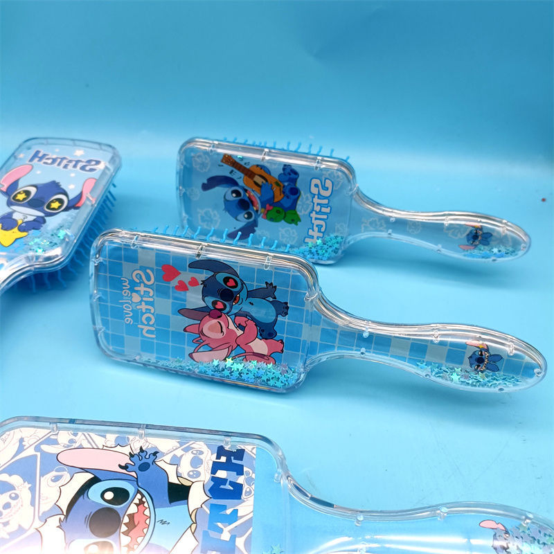 史迪仔儿童美发梳可爱卡通KT猫三丽欧气垫流沙梳气囊梳可挑款详情2