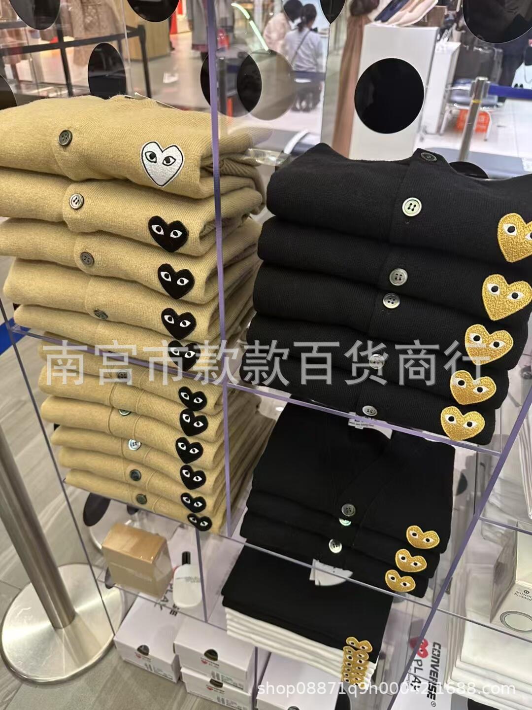 日系爱心羊毛针织衫女play开衫长袖男情侣亲子装川久同款外套保玲详情27