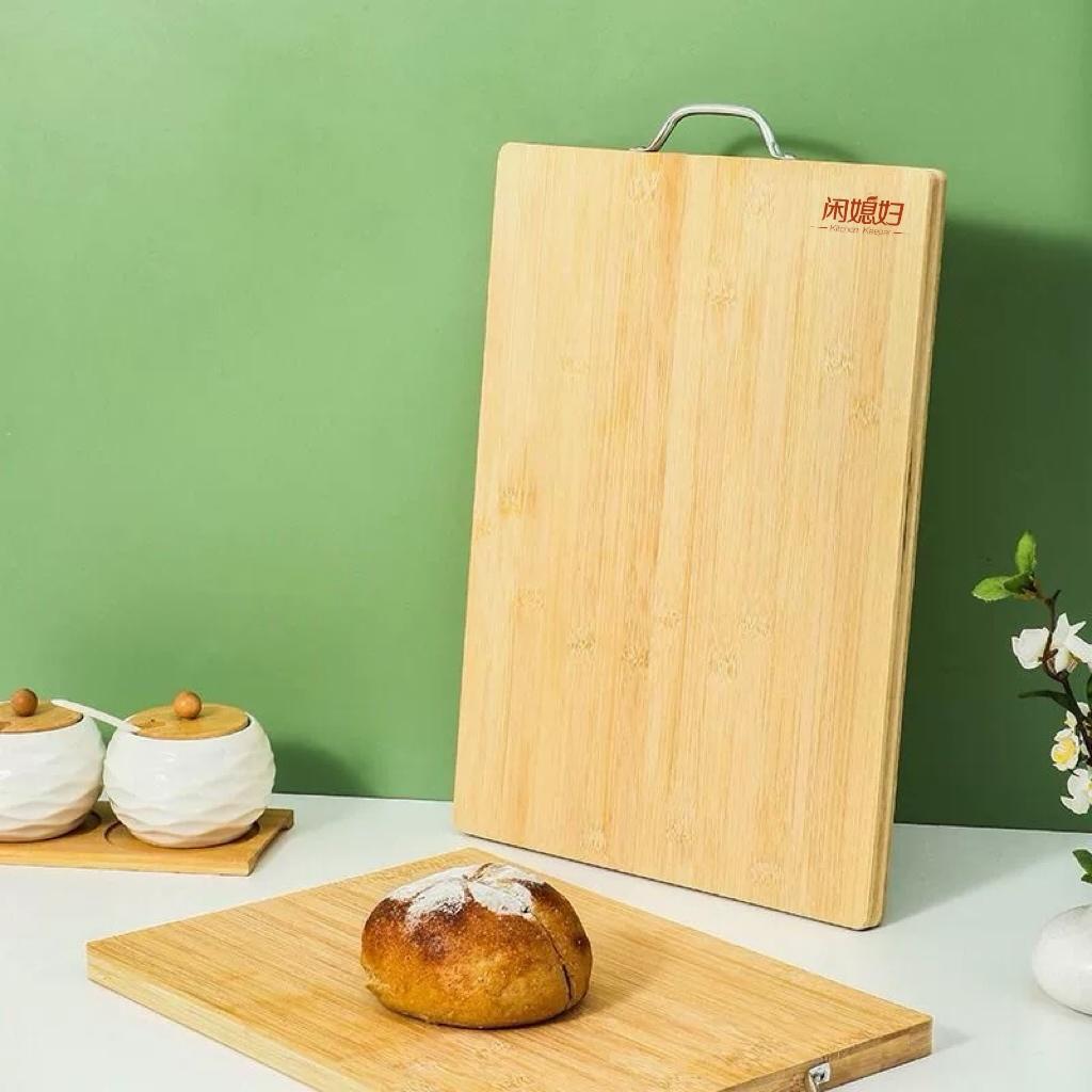 Idle wife antibacterial and anti-mold cutting board, household chopping board, sticky board, kitchen cutting board, bamboo dormitory occupying board, knife board pic 4