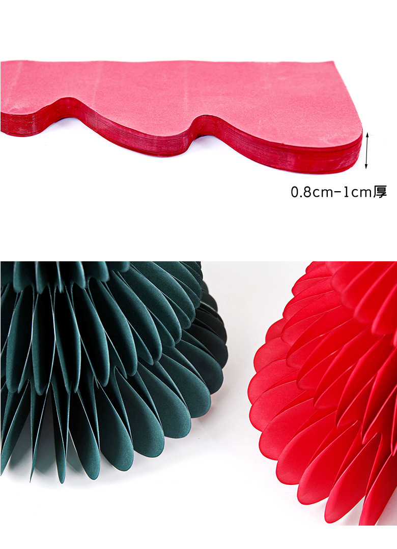 圣诞节装饰用品 立体纸蜂窝圣诞树 桌面摆件 家居派对PATY装饰 绿色环保 圣诞装饰品详情8