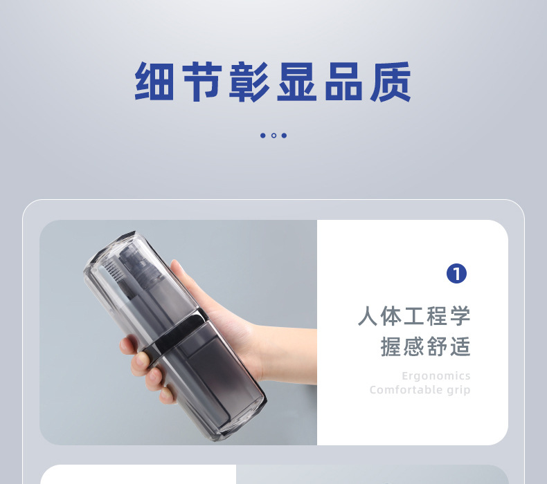 多功能便携洗漱杯牙刷杯漱口杯洗漱包洗漱套装牙杯分装瓶旅行用品详情20