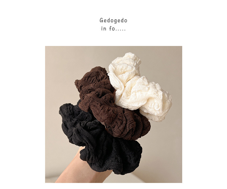 2024 New Korean-style high-end bun hair tie female pig large intestine rubber band hair tie pic 1