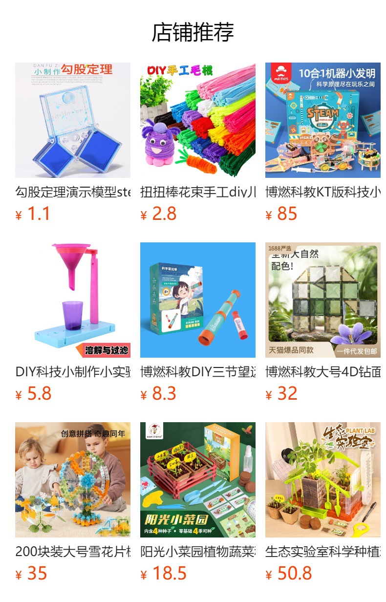 博燃科学小实验木质科技小制作材料包学生幼儿园DIY手工课堂套装详情1