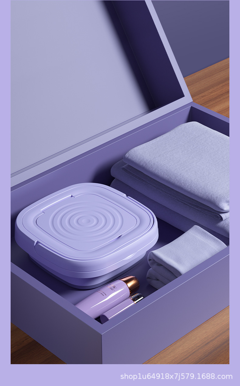 跨境折叠洗衣机家用便携迷你折叠洗衣机内衣清洗机学生宿舍洗衣机详情21