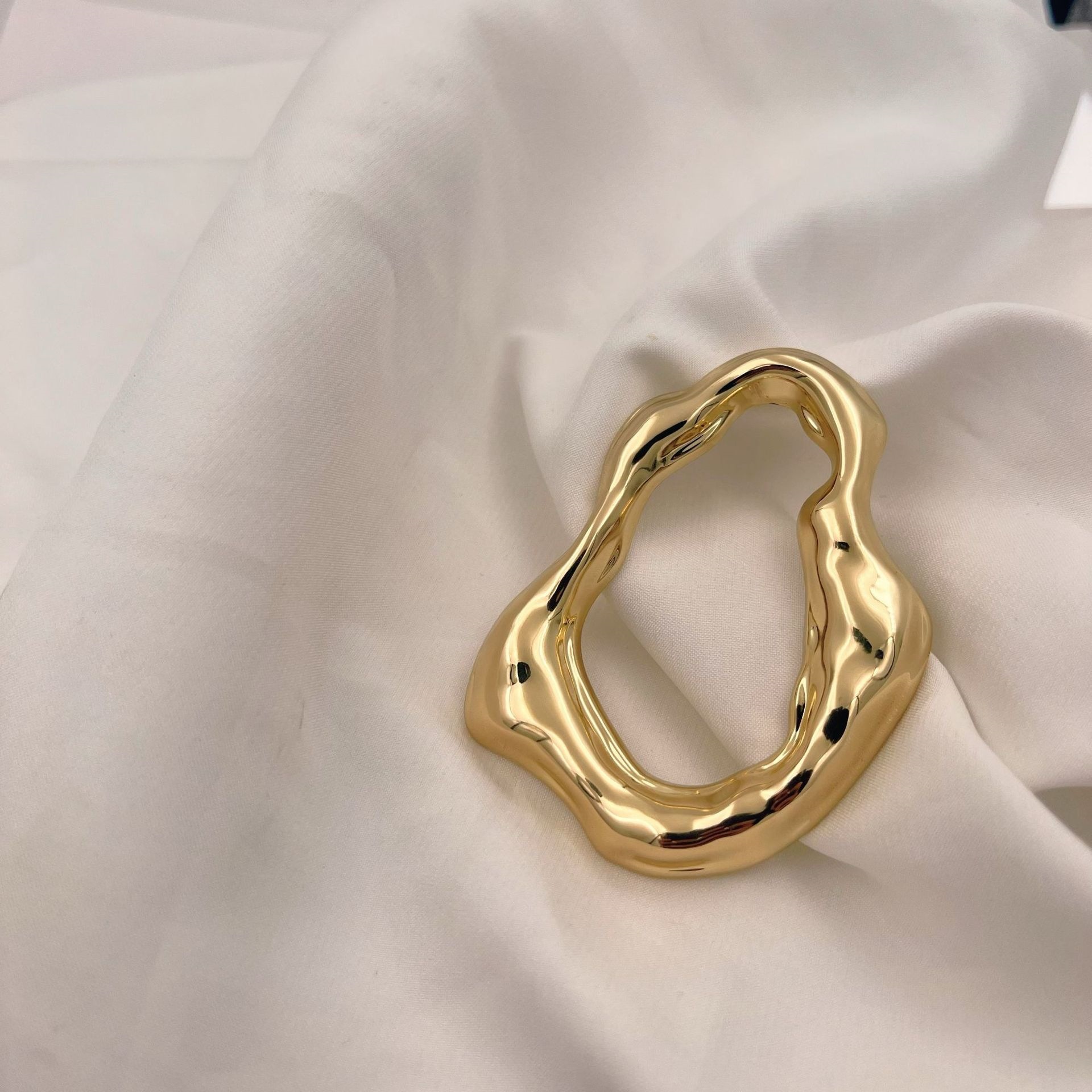 金色跨境欧美风环保金属装饰扣泳衣扣服饰比基尼饰品胸前连接扣详情5