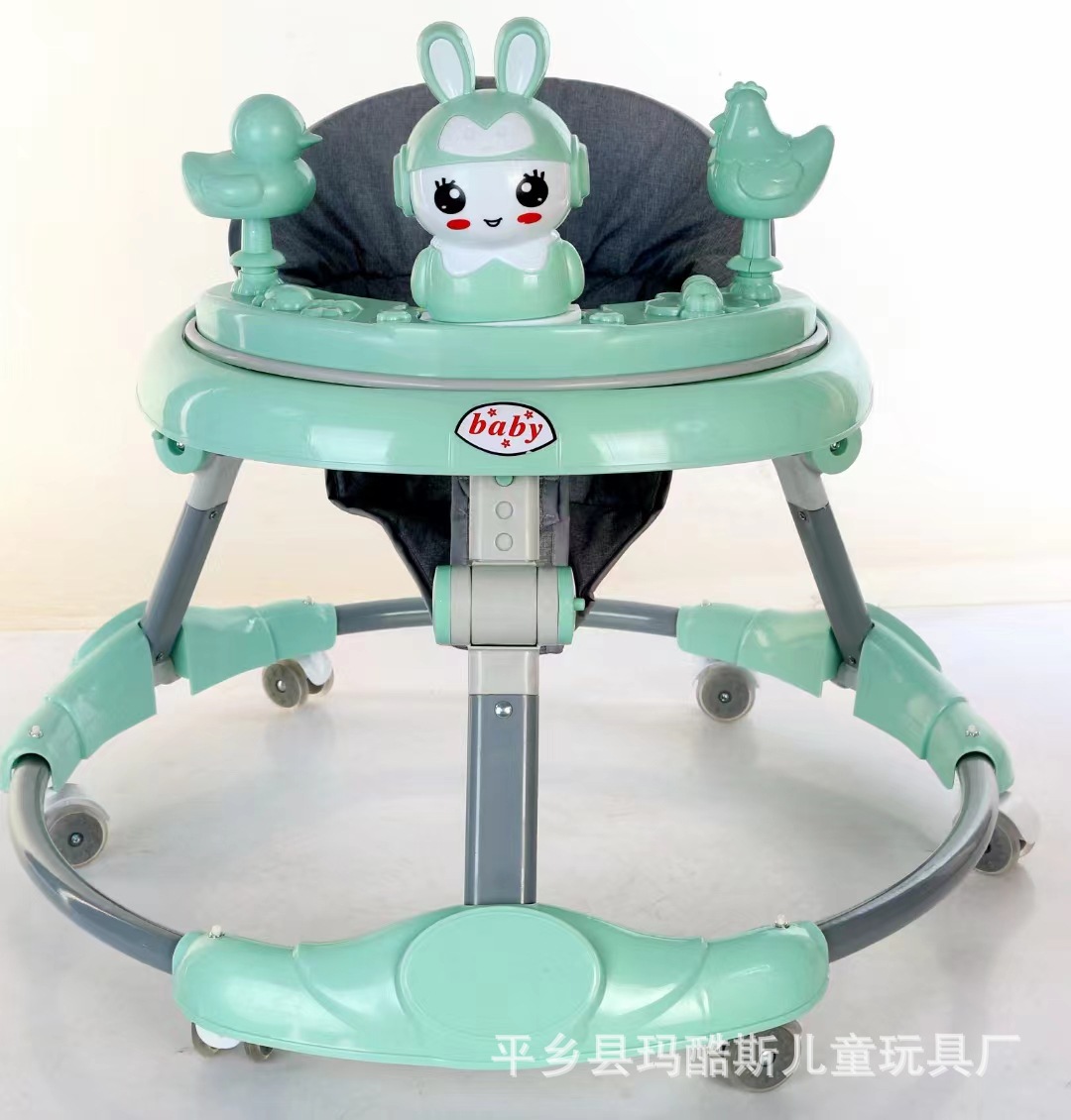 婴幼儿折叠学步车防侧翻宝宝助步车6-18个月防0型腿学走路车静音详情5