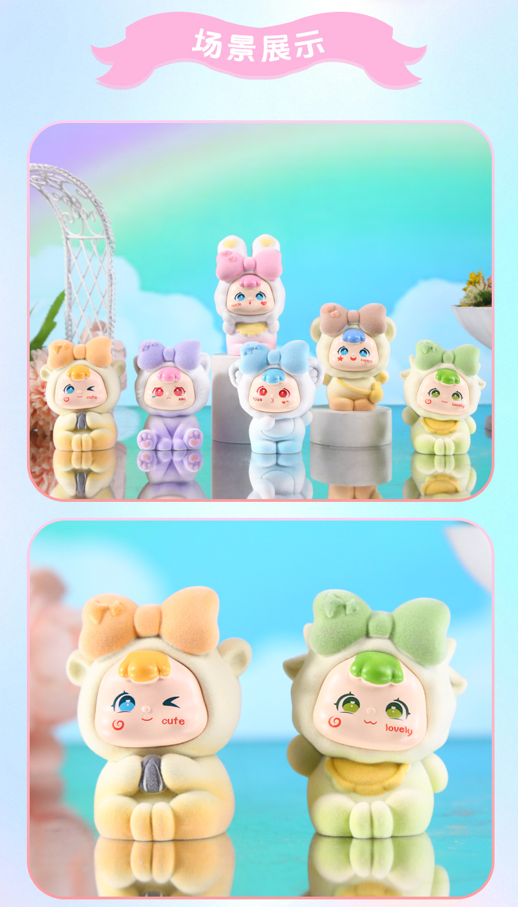 卡通萌宝盲盒淘气可爱公仔装饰品摆件桌面树脂工艺品批发潮流萌宠详情5
