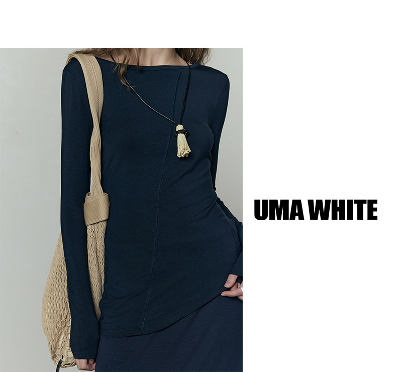 广州十三行女装UMAWHITE档口2025早春新款半身裙女天丝高腰长裙详情10