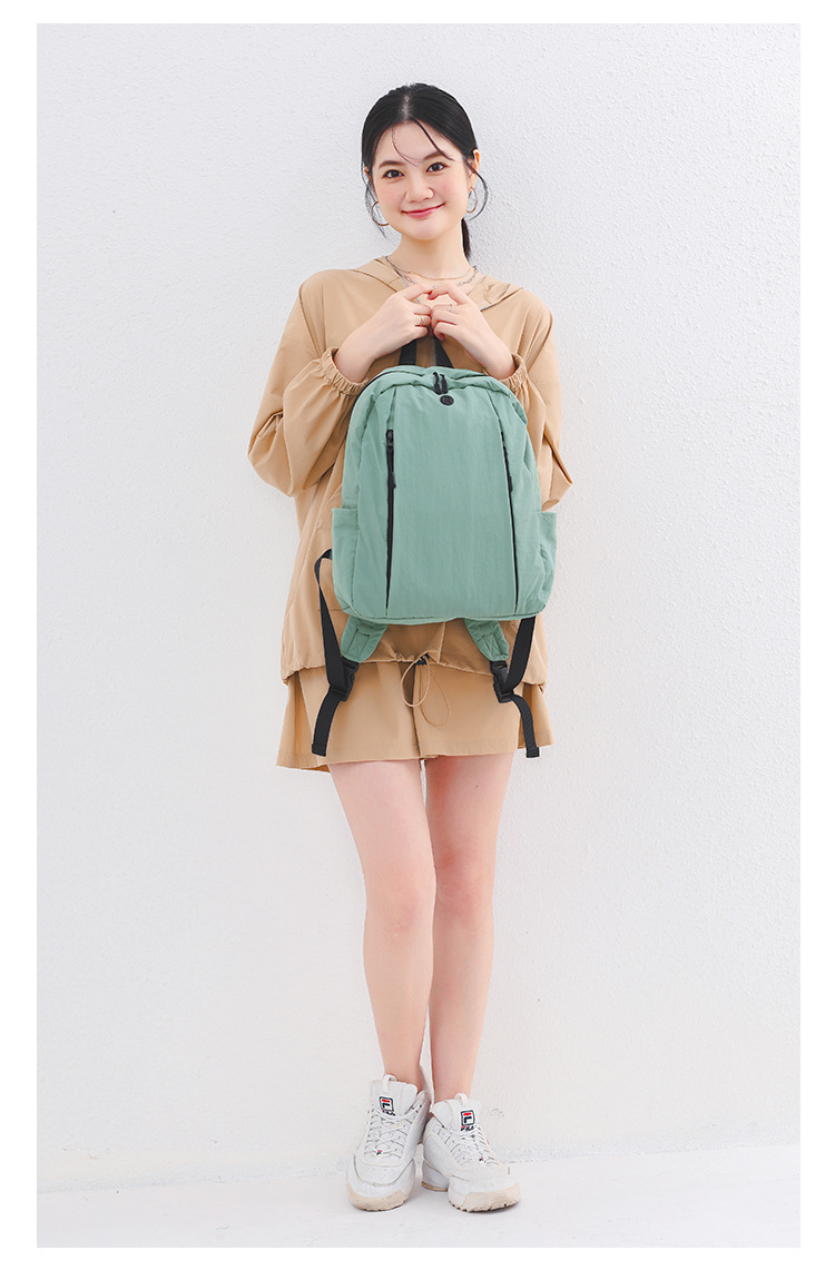 跨境直供亚马逊热销女包 日系尼龙布双肩包 户外休闲百搭通勤背包详情13