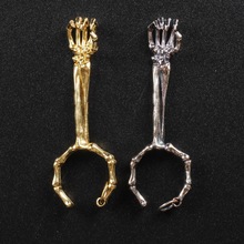 新款设计乌藤手镯男复古做旧黑色莫比乌斯环男士合金手环开口详情3