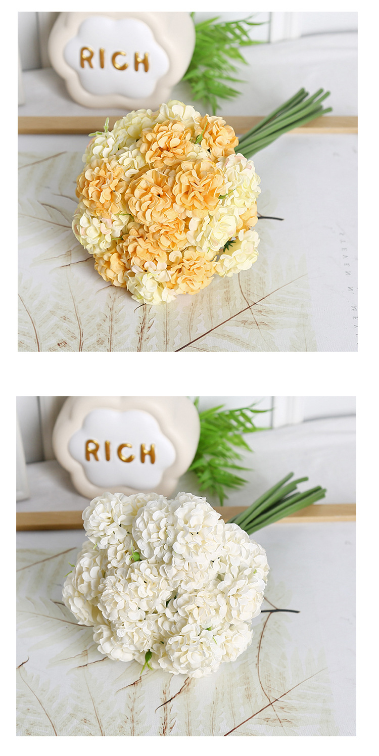 仿真花束27头手捧油画绣球假花婚礼家居装饰摄影道具高级感成品工艺品礼品详情6