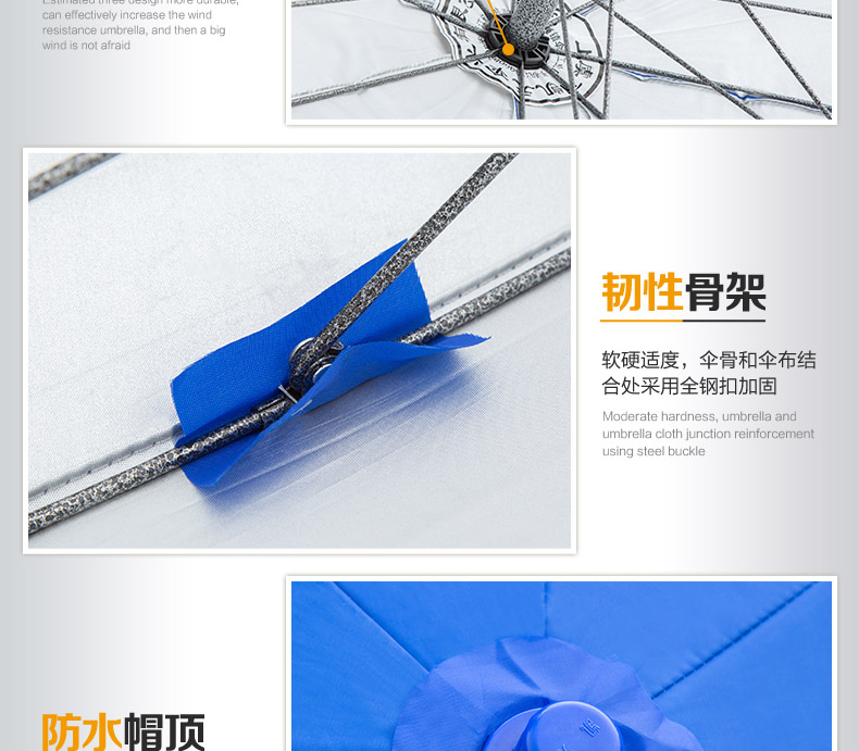 太阳伞遮阳伞大雨伞大号户外摆摊伞歪头斜伞广告伞折叠圆伞商详情15