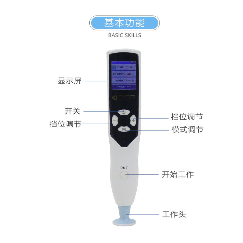 Foreign trade bestseller ozone pen electric facial care function beauty device portable home plasma brush 痣点 mole pen pic 7
