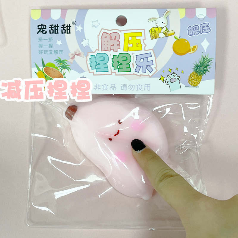 A creative, stress-relieving and funny toy with a mud-like simulation of food and play, a cute silicone toy for girls pic 7