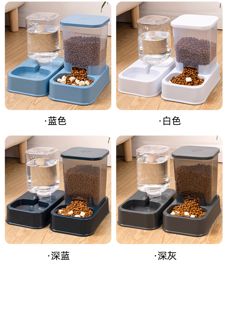 Cat bowl, cat water dispenser, dog double bowl, automatic pet bowl feeder, dog bowl, cat basin, cat supplies, water dispenser pic 16