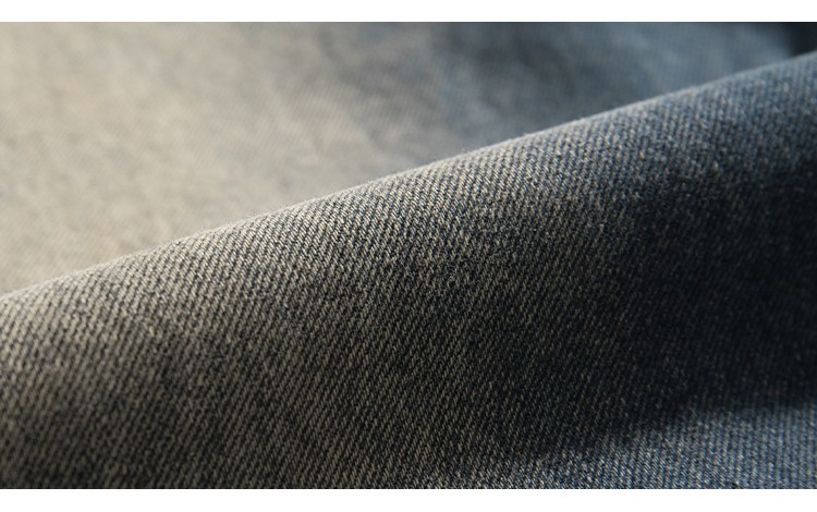 FUIV 韩版宽松直筒松紧腰牛仔裤现货批发外贸垂感百搭拖地阔腿裤详情13