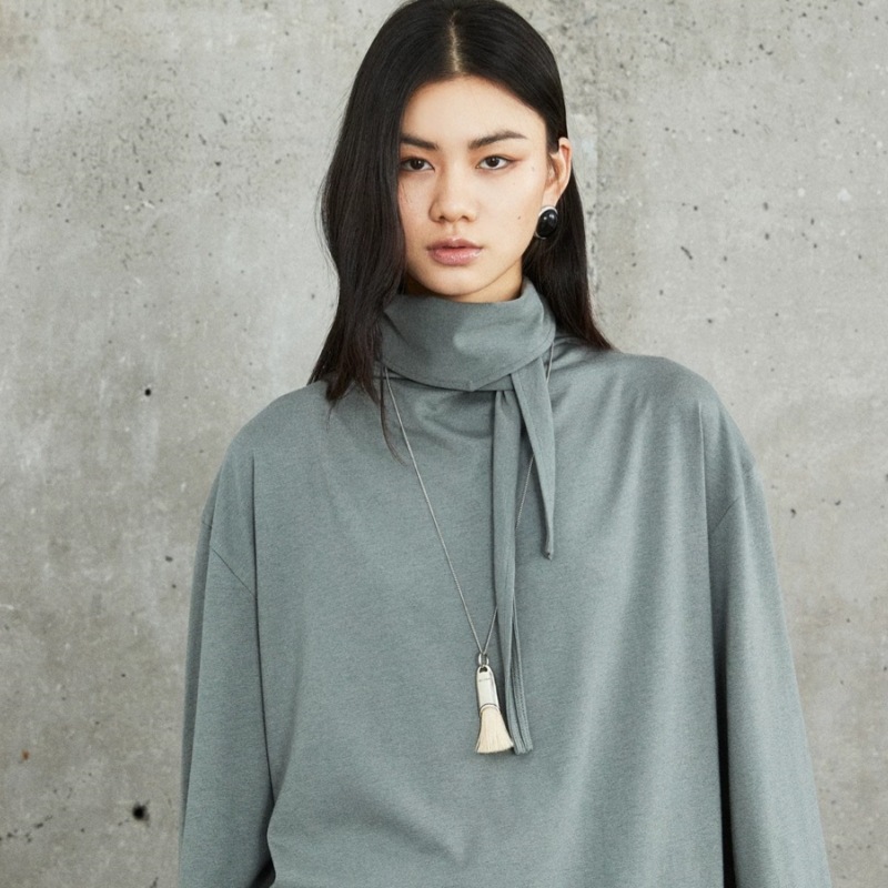 Lema*车静媛同款毛刷子项链ins小众设计高级感复古刷子长款毛衣链详情4