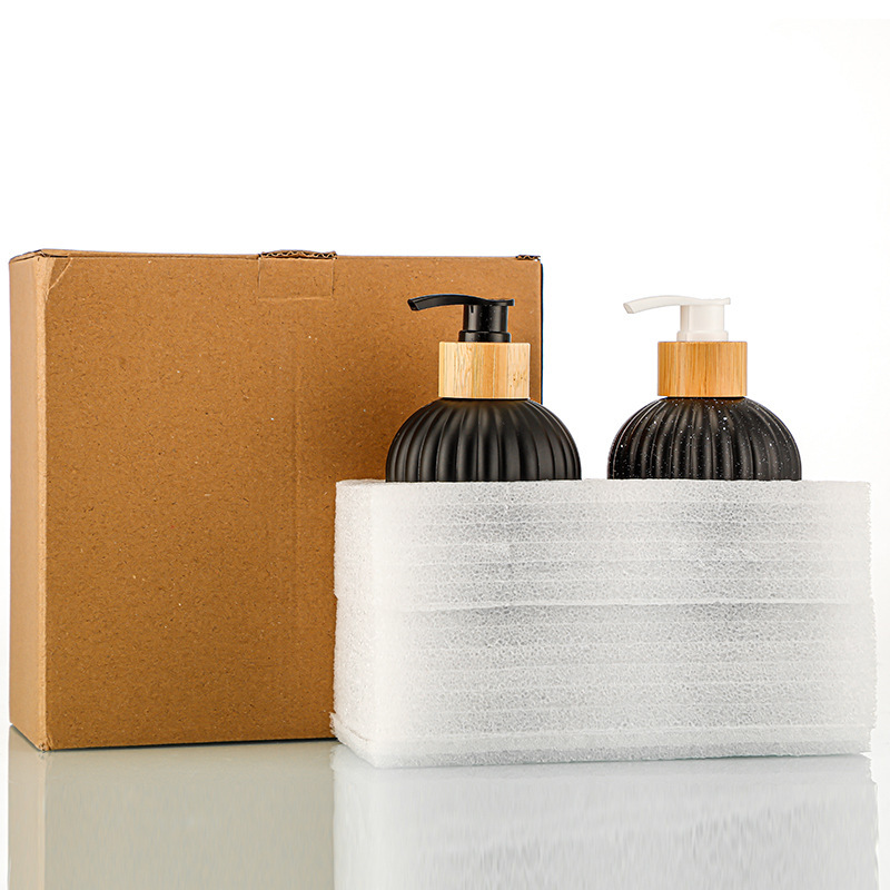 洗手液瓶透明加厚玻璃瓶空瓶高颜值皂液分装器2只装沐浴露瓶现货详情1