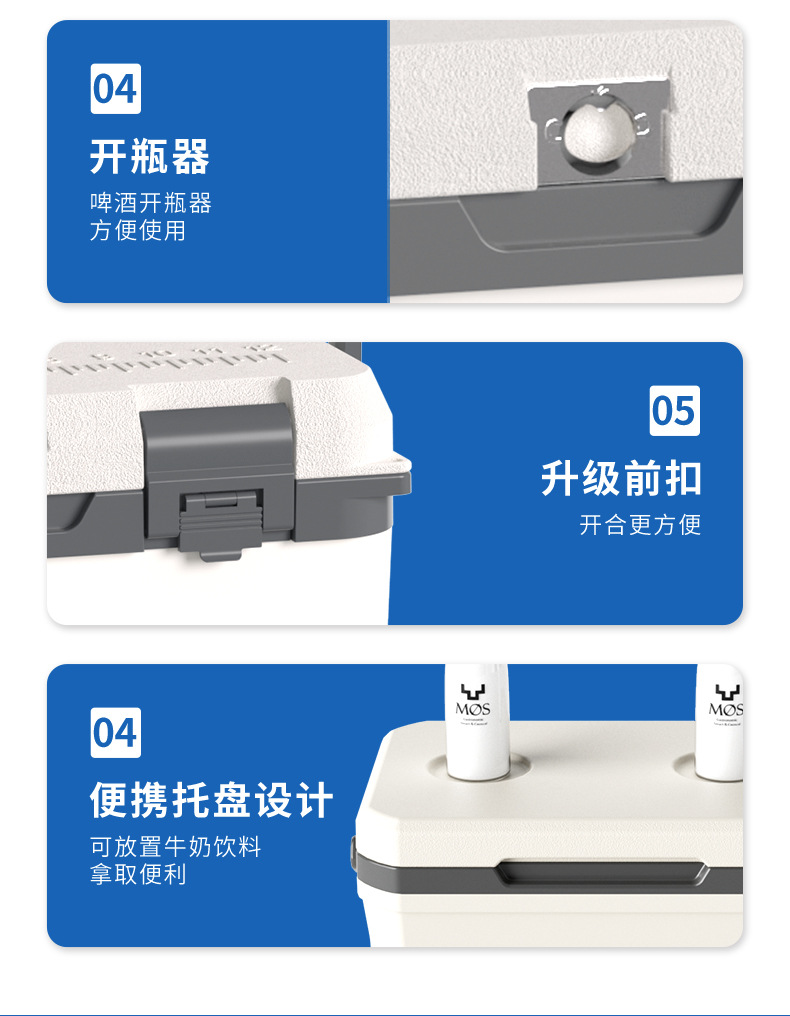 6L, 15L, 20L, 28L preferred insulated boxes for outdoor commercial use, vehicle-mounted portable storage and picnic pic 16