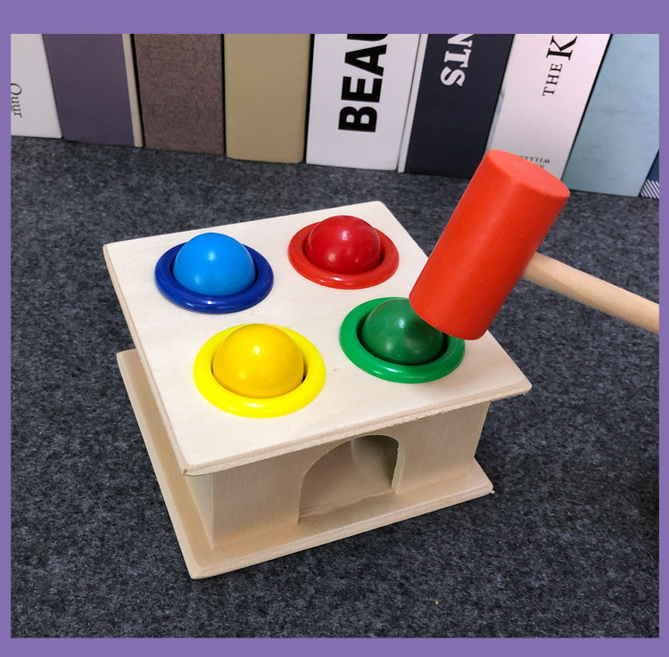 小锤盒敲球台敲打敲球玩具婴幼儿敲击锻炼动手能力颜色辩知玩具详情8