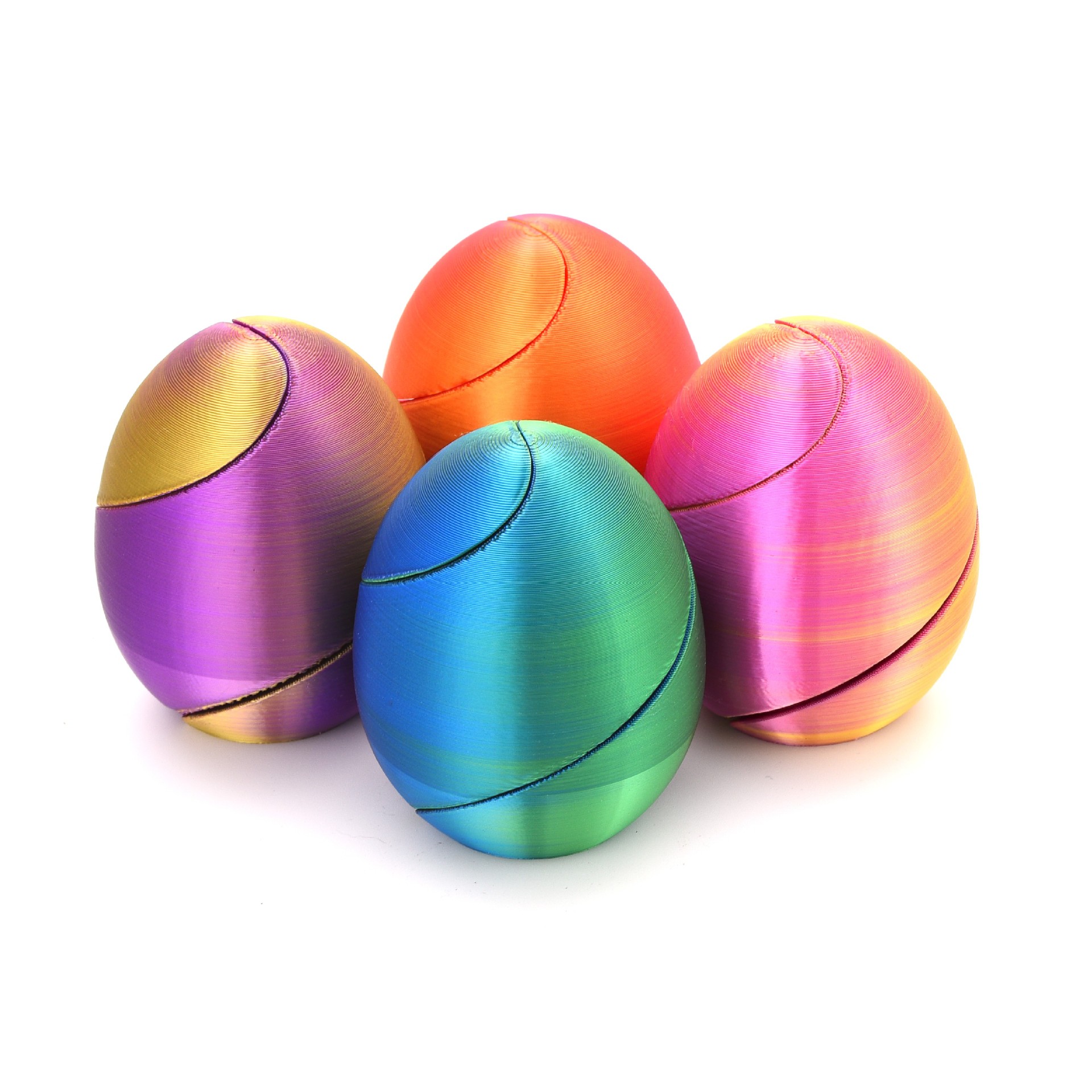 3d打印螺旋蛋不可能的穿梭玩具复活节彩蛋解压神器创意3D打印工艺详情2