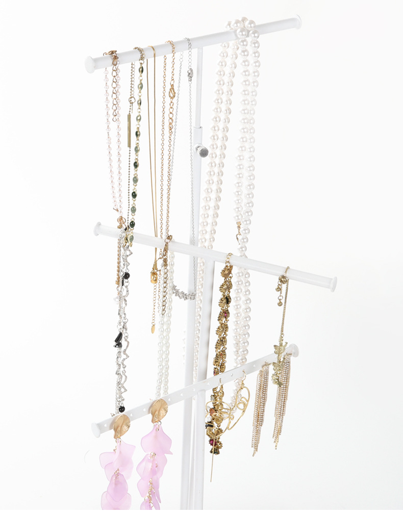 可拆装多层T型首饰架耳环项链戒指收纳架欧式珠宝饰品展示架详情3