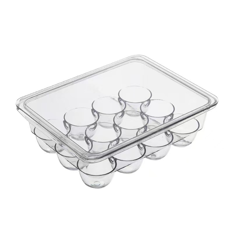 Household egg storage box with partition tape lid, sealed egg storage box, multi-layer egg storage box pic 7