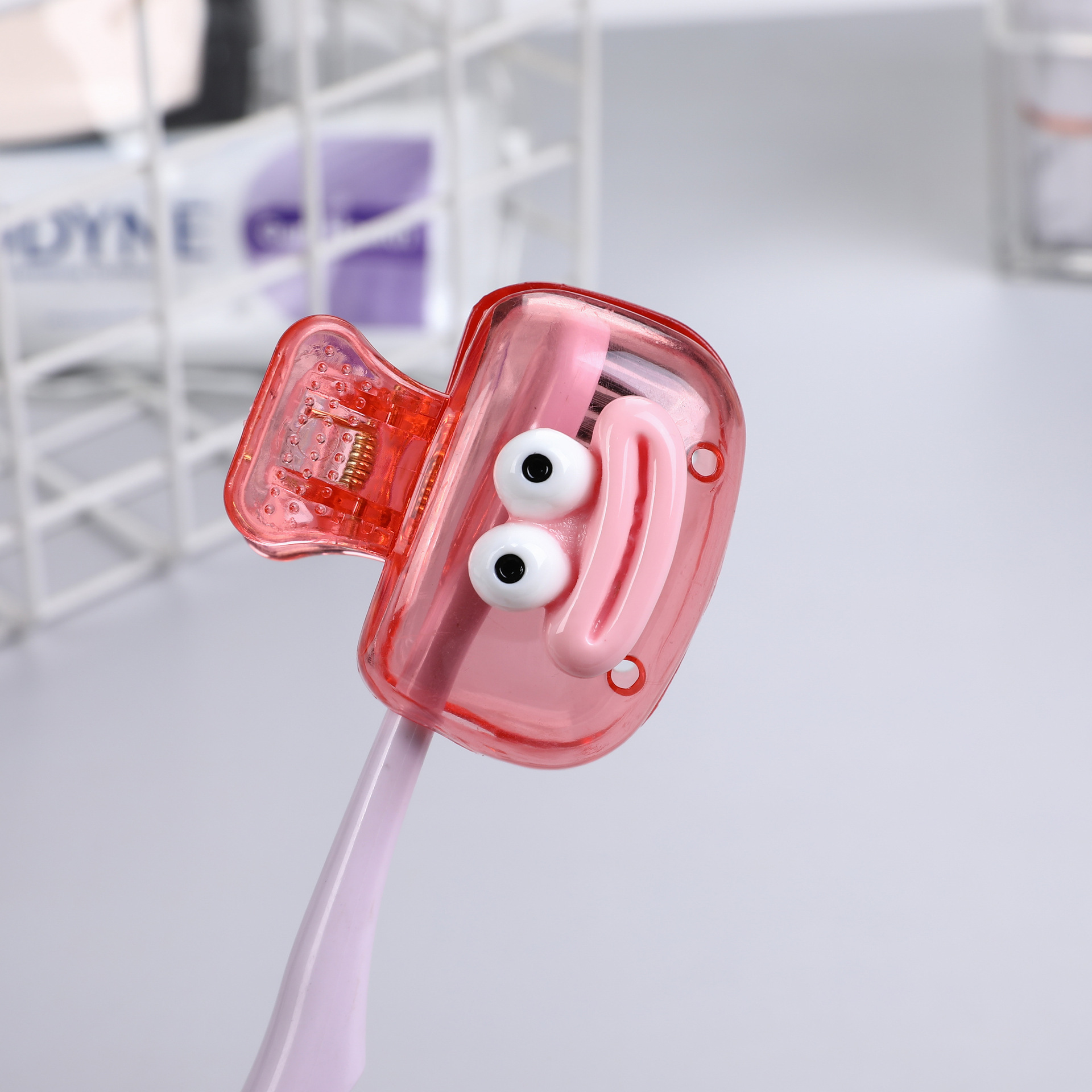 Cross-border bestseller toothbrush case, large-mouthed dopamine toothbrush case, home travel toothbrush protective cap, storage box pic 2