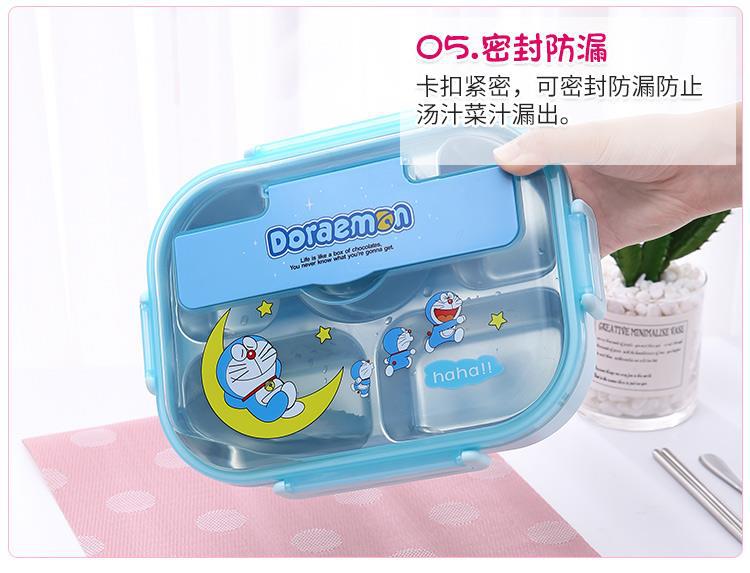 304不锈钢保温饭盒分隔带汤碗便当盒卡通可爱儿童学生上班族餐盒详情14