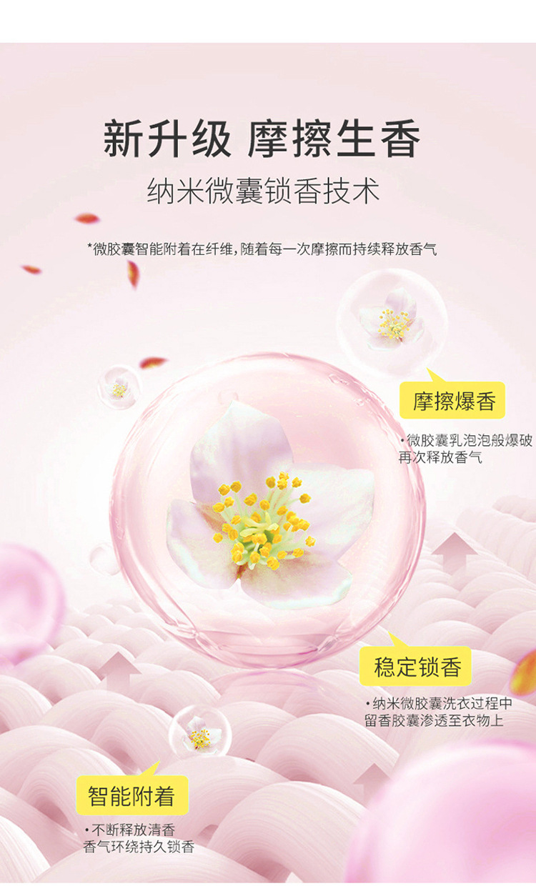 新款衣物洗衣凝香珠持久留香珠无异味护色柔顺留香珠品牌批发详情8