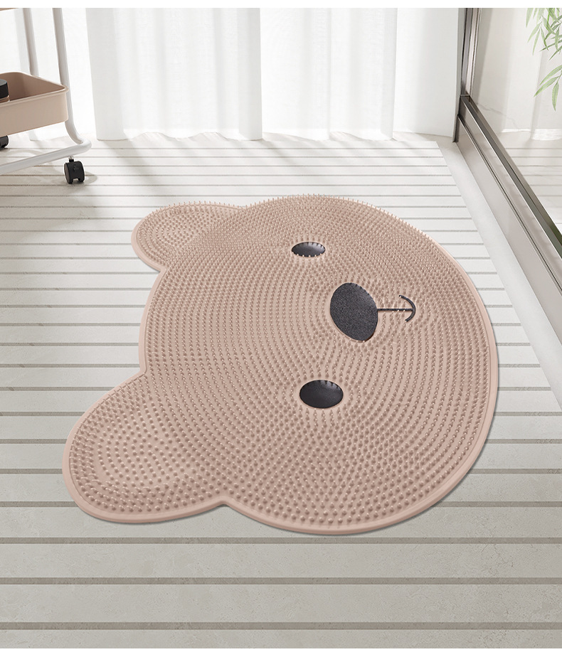 Bathroom anti-slip mat, shower room foot massage and dead skin removal foot mat, household bathroom bath suction cup floor mat, cross-border export, cross-border consignment, Nordic tie-dyed carpet wholesale, plush living room bedroom, popular bedside blanket floor mat pic 11