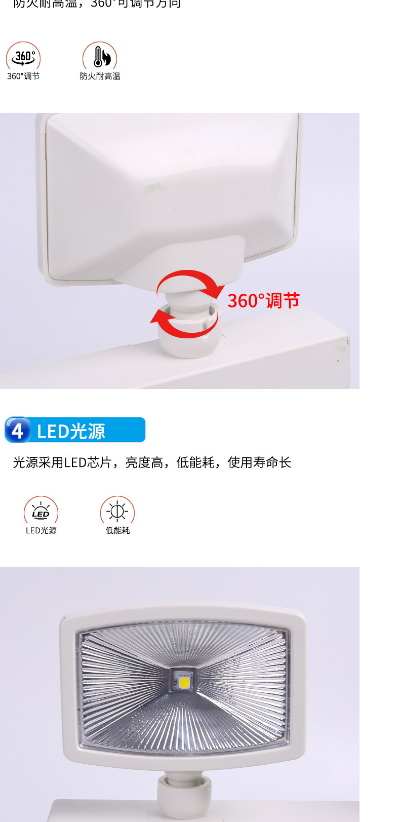 新国标消防应急灯led安全出口指示灯楼道走廊逃生停电疏散标志灯详情8