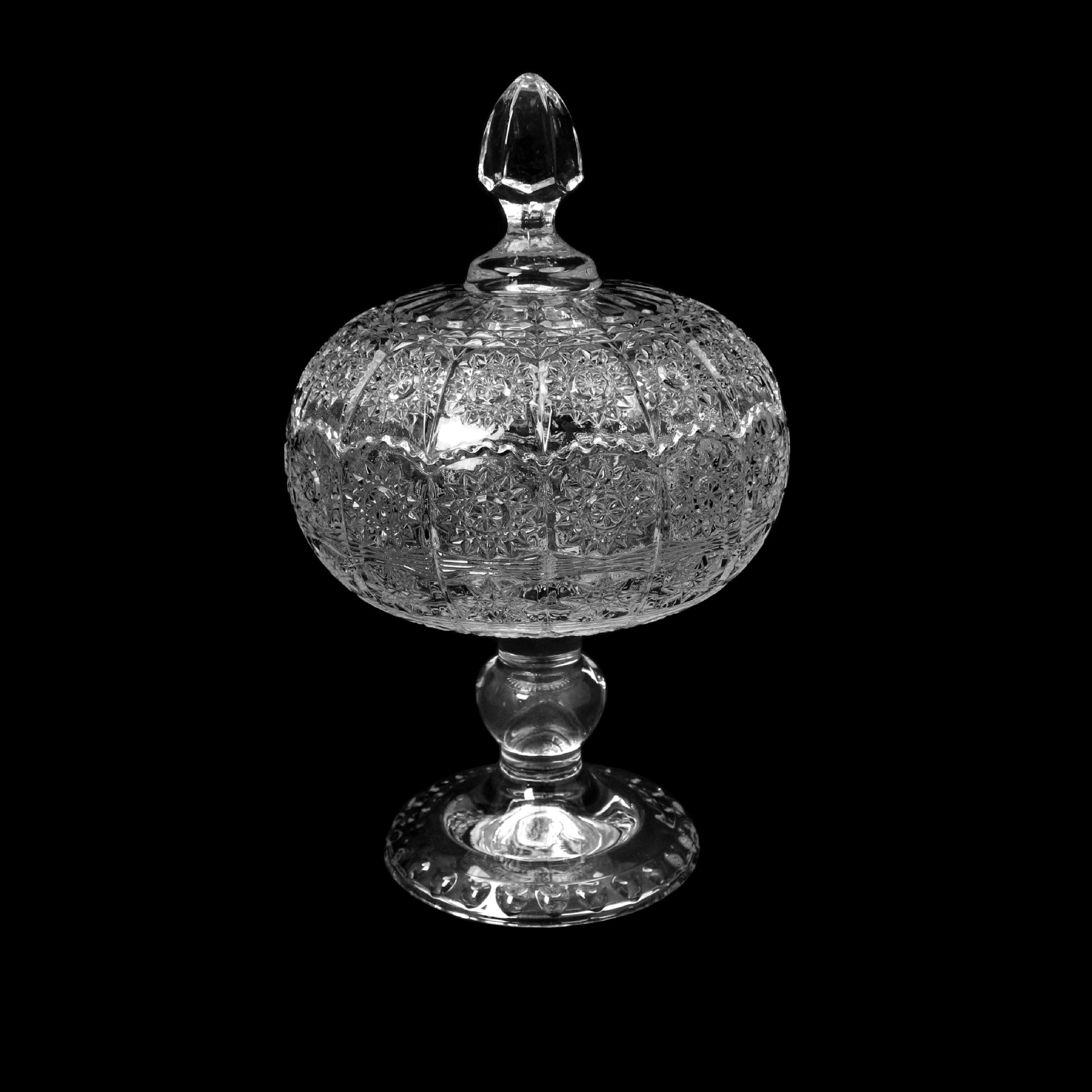 太阳花玻璃脚水果盘果斗糖缸成套系列中东跨境热销详情13