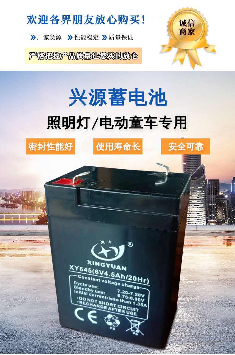 12V7ah9a12ah音响太阳能UPS电风扇摩托童车6V4.5ah7ah电瓶蓄电池详情2