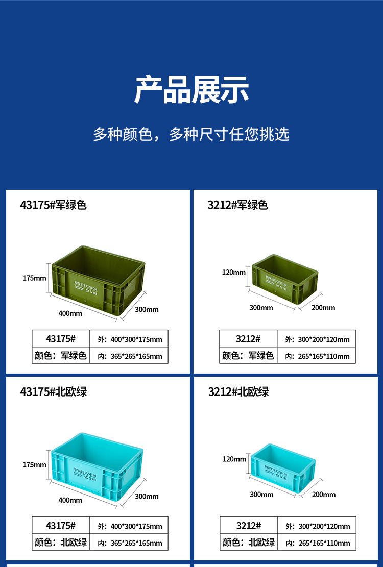 Wholesale industrial-style plastic EU turnover boxes, thickened desktop storage boxes, Japanese-style fish tank filter boxes, hardware toolboxes pic 4